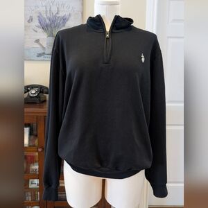 U.S. Polo Assn. Men’s Black Half-Zip Sweatshirt Size M